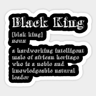 'Definition of Black King' Awesome Melanin Gift Sticker